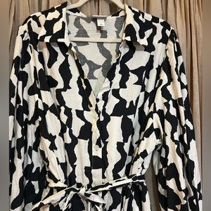 Black and white dress